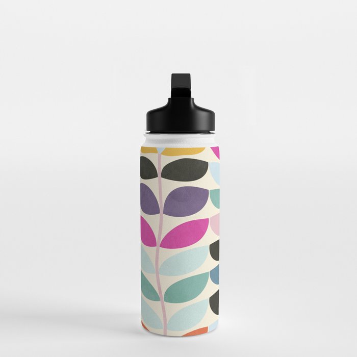 mid modern leaves spring Water Bottle Gallery Image 3