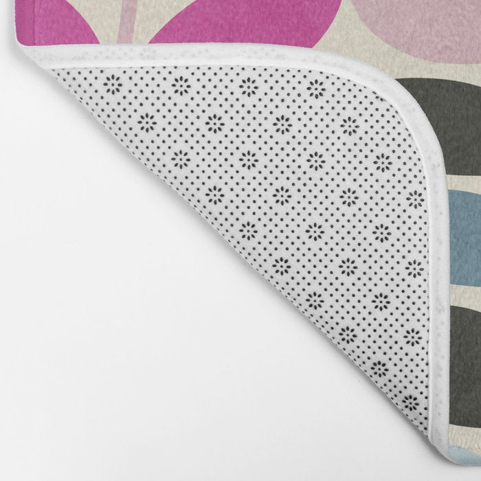 mid modern leaves spring Bath Mat Gallery Image 2