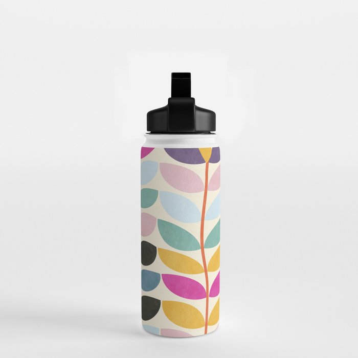 mid modern leaves spring Water Bottle Gallery Image 2