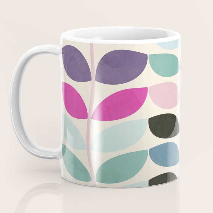 mid modern leaves spring Coffee Mug Gallery Image 3