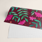 Magical garden - burgundy and pink Wrapping Paper Gallery Image 2