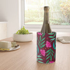 Magical garden - burgundy and pink Wine Chiller Gallery Image 4