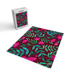 Magical garden - burgundy and pink Jigsaw Puzzle Gallery Image 2