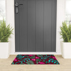 Magical garden - burgundy and pink Welcome Mat Gallery Image 3