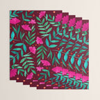 Magical garden - burgundy and pink Wrapping Paper Gallery Image 3