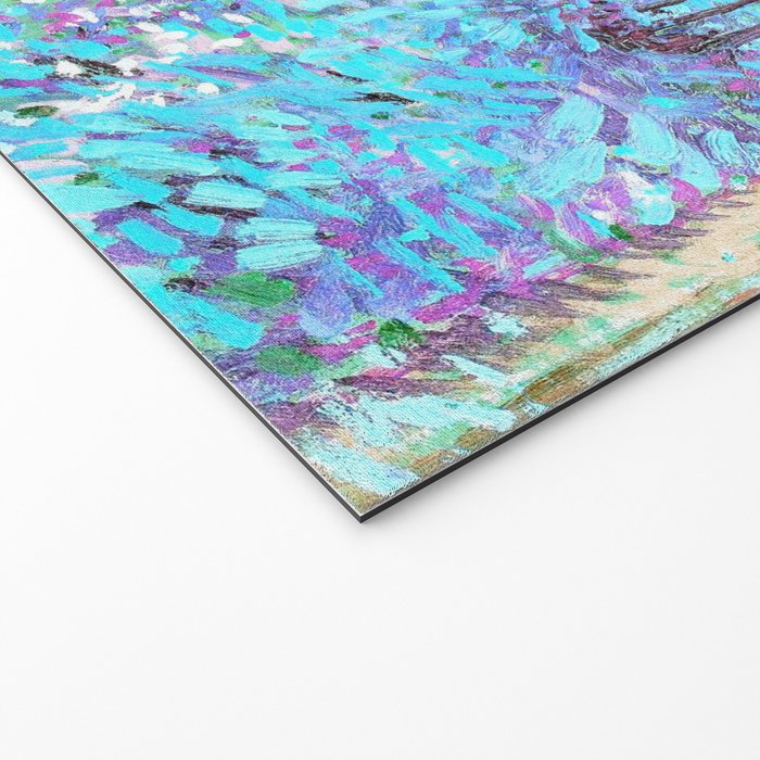 Van Gogh Trees & Underwood Aqua Lavender Welcome Mat Gallery Image 2