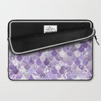 Mermaid Scales, Aesthetic Purple Laptop Sleeve Gallery Image 2