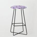Mermaid Scales, Aesthetic Purple Stool Gallery Image 1