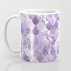 Mermaid Scales, Aesthetic Purple Coffee Mug Gallery Image 3