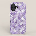 Mermaid Scales, Aesthetic Purple iPhone Case Gallery Image 1