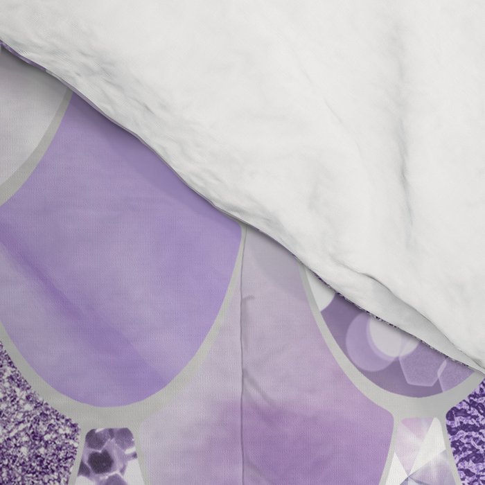 Mermaid Scales, Aesthetic Purple Comforter Gallery Image 4