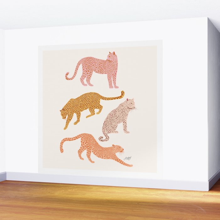 Leopards Wall Mural Gallery Image 2