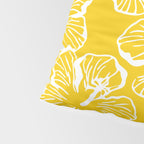 Yellow tropical hibiscus flower art pattern Pillow Sham Gallery Image 4
