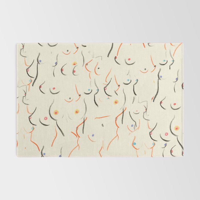 Breasts in Cream Rug Gallery Image 2