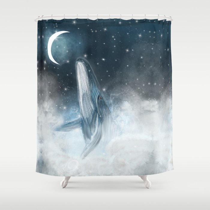 surfing the stars Shower Curtain Gallery Image 1