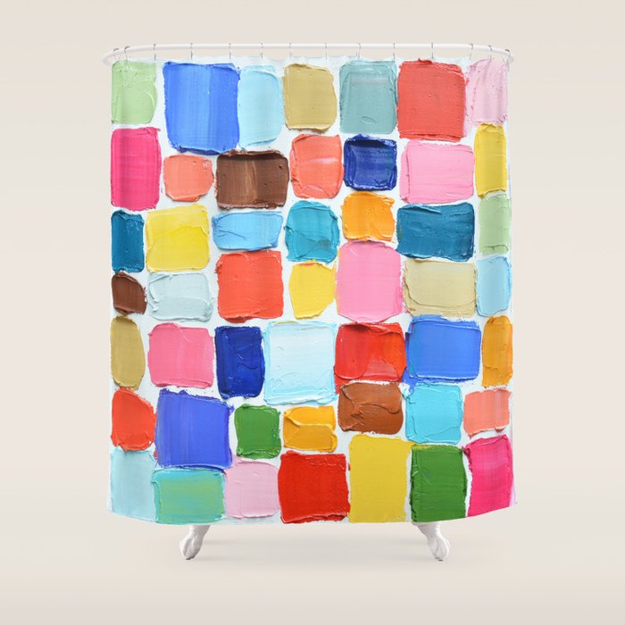 Mod Polka Daubs Shower Curtain Gallery Image 1