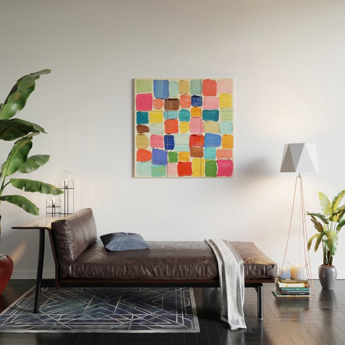 Mod Polka Daubs Wood Wall Art Gallery Image 2