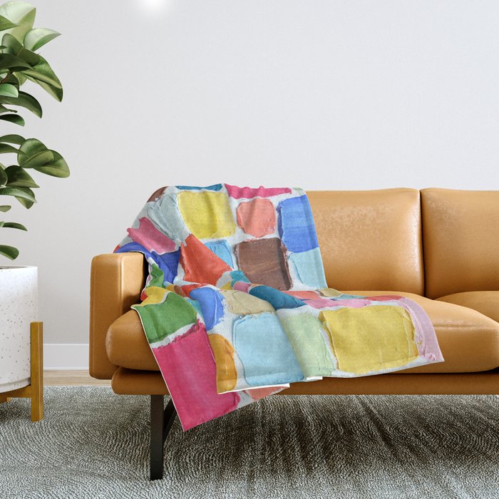 Mod Polka Daubs Throw Blanket Gallery Image 1