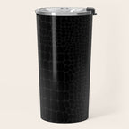 Black Crocodile Alligator animal print Travel Mug Gallery Image 2