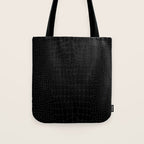 Black Crocodile Alligator animal print Tote Bag Gallery Image 1