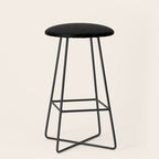 Black Crocodile Alligator animal print Stool Gallery Image 1