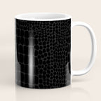 Black Crocodile Alligator animal print Coffee Mug Gallery Image 1