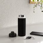 Black Crocodile Alligator animal print Water Bottle Gallery Image 4