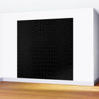 Black Crocodile Alligator animal print Wall Mural Gallery Image 2