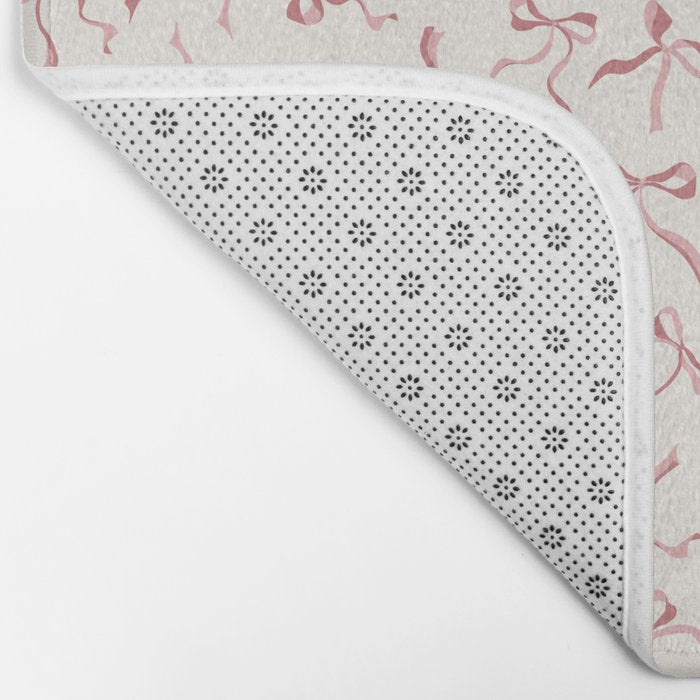 Coquette Pink Bows Bath Mat Gallery Image 2
