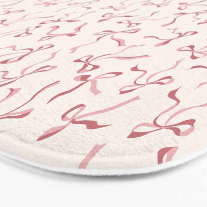 Coquette Pink Bows Bath Mat Gallery Image 3
