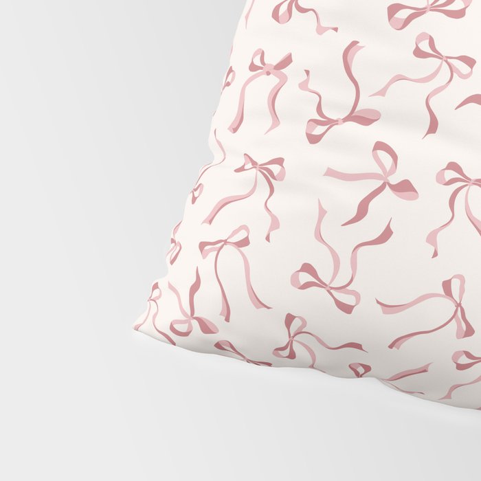 Coquette Pink Bows Pillow Sham Gallery Image 4