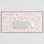 Coquette Pink Bows Desk Mat Gallery Image 1