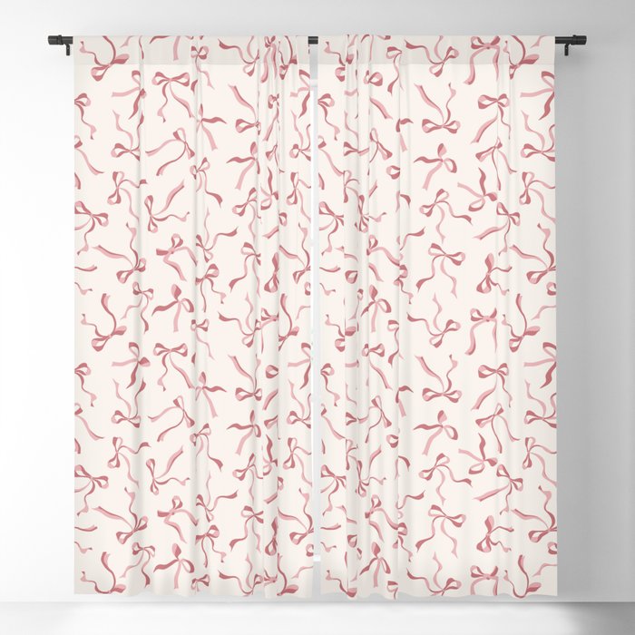 Coquette Pink Bows Window Curtain Gallery Image 5