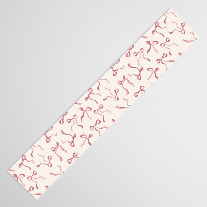 Coquette Pink Bows Table Runner Gallery Image 3