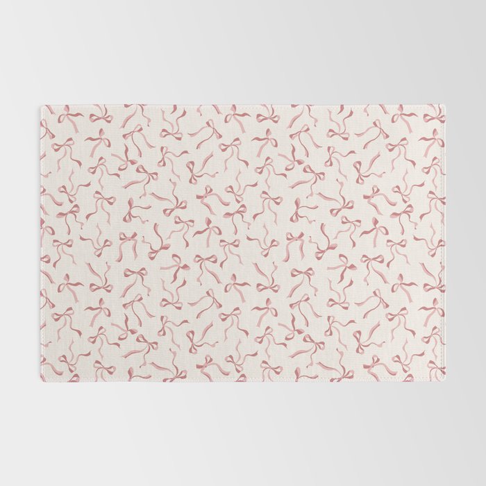 Coquette Pink Bows Rug Gallery Image 2