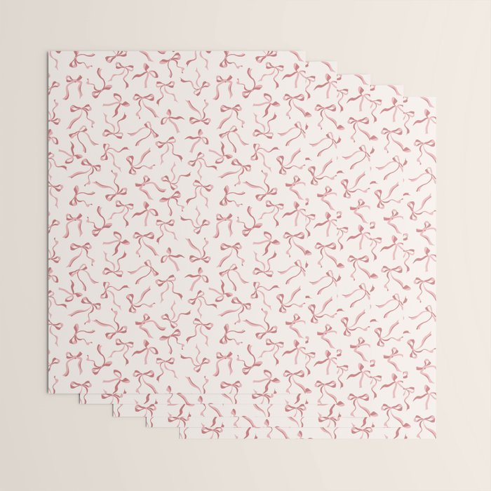 Coquette Pink Bows Wrapping Paper Gallery Image 3