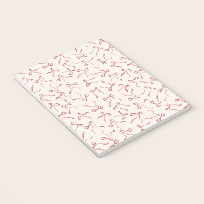 Coquette Pink Bows Notebook Gallery Image 3