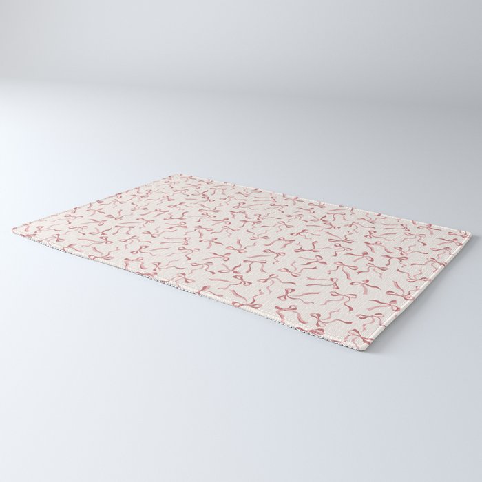 Coquette Pink Bows Rug Gallery Image 3