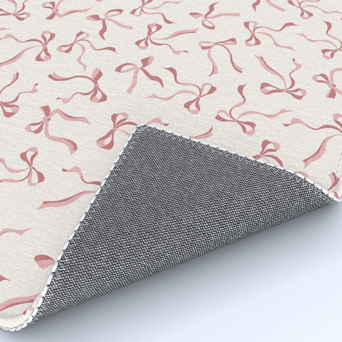 Coquette Pink Bows Rug Gallery Image 4