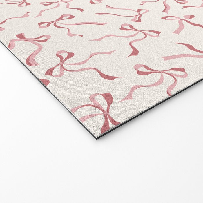 Coquette Pink Bows Welcome Mat Gallery Image 2