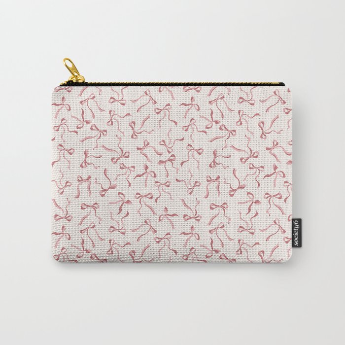 Coquette Pink Bows Carry All Pouch Gallery Image 1