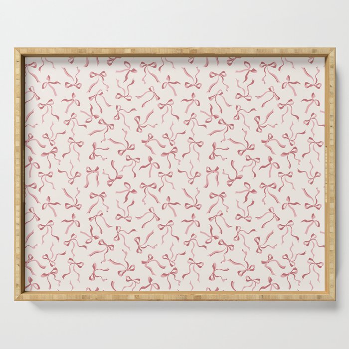Coquette Pink Bows Serving Tray Gallery Image 1
