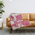 Sea Turtle in Pink & Gold Throw Blanket Gallery Image 1