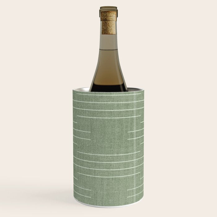 Minimalist, Boho, Line Art in Sage Green Wine Chiller Gallery Image 1