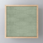 Minimalist, Boho, Line Art in Sage Green Mini Art Print Gallery Image 1