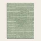 Minimalist, Boho, Line Art in Sage Green Notebook Gallery Image 4