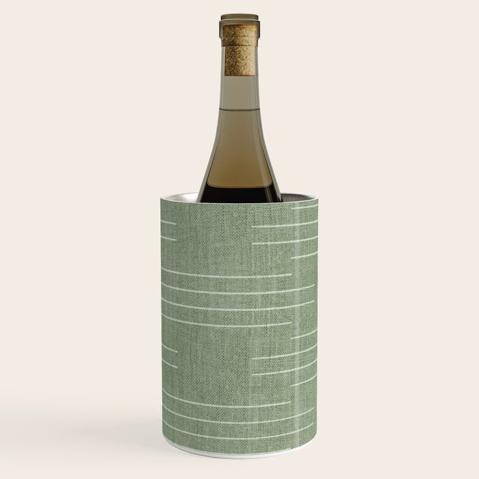 Minimalist, Boho, Line Art in Sage Green Wine Chiller Gallery Image 2