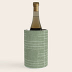 Minimalist, Boho, Line Art in Sage Green Wine Chiller Gallery Image 2