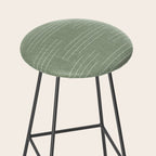 Minimalist, Boho, Line Art in Sage Green Stool Gallery Image 2