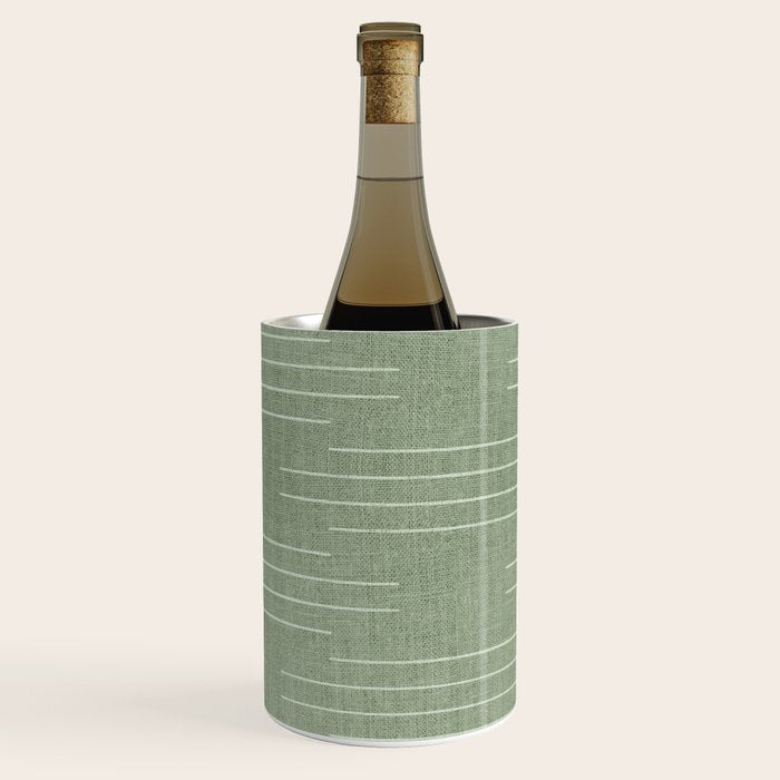 Minimalist, Boho, Line Art in Sage Green Wine Chiller Gallery Image 3